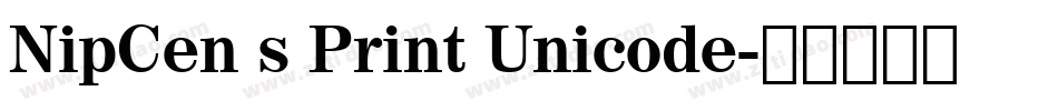 NipCen s Print Unicode字体转换